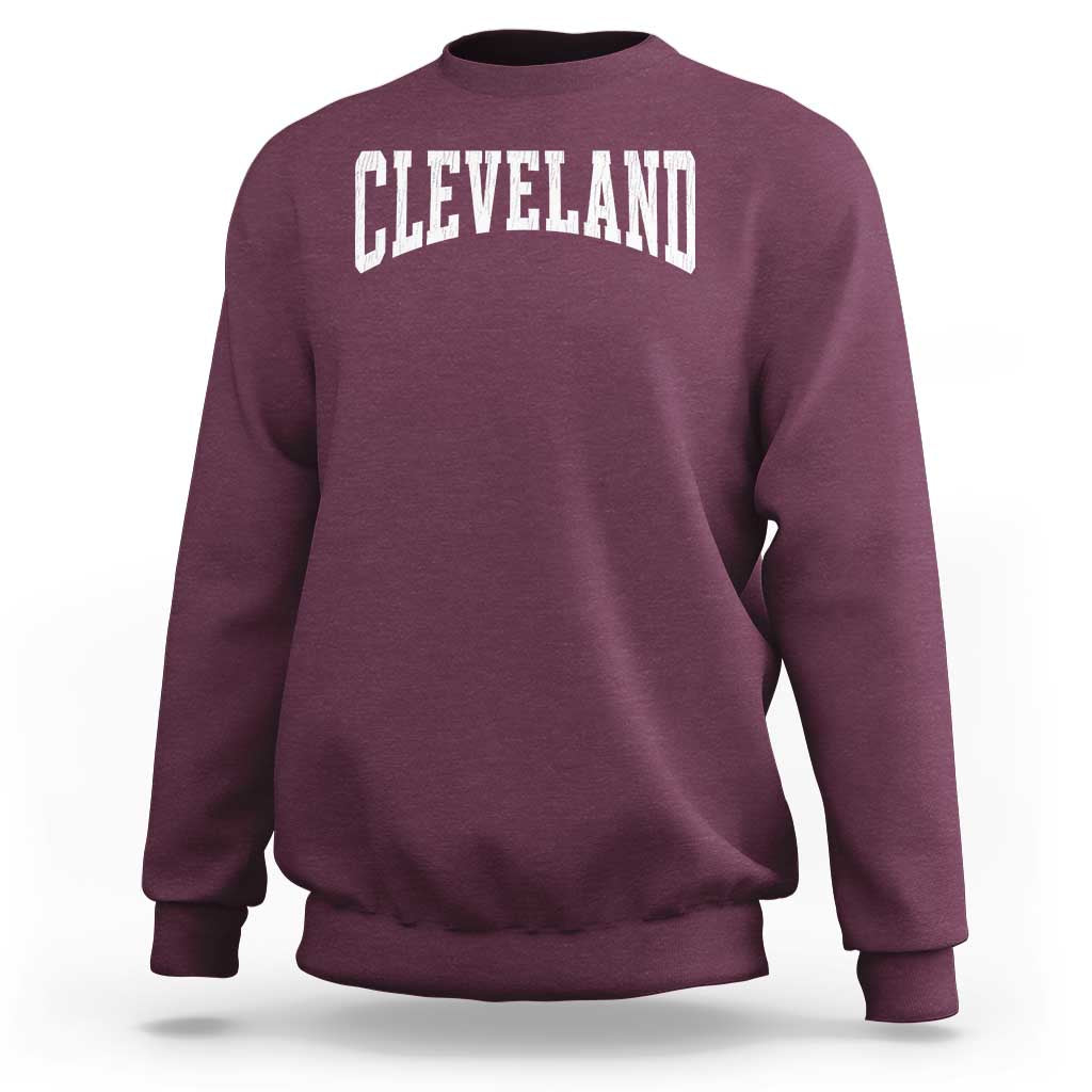 Cleveland Ohio OH City Throwback Design Vintage Sweatshirt