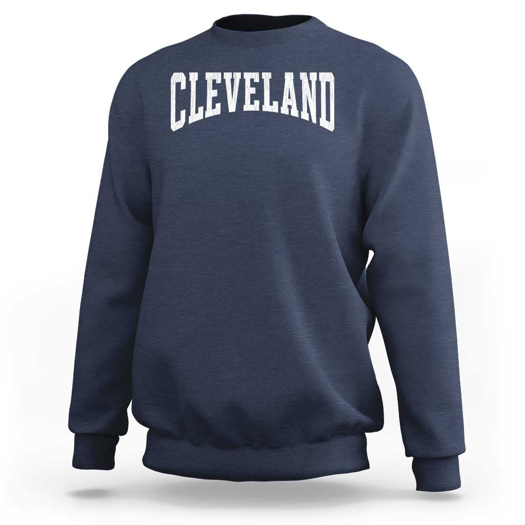 Cleveland Ohio OH City Throwback Design Vintage Sweatshirt