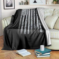 San Antonio Texas State Pride Vintage American Flag Throw Blanket