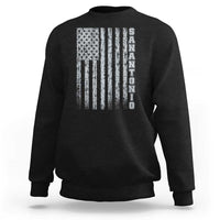 San Antonio Texas State Pride Vintage American Flag Sweatshirt