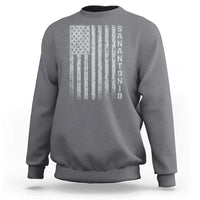 San Antonio Texas State Pride Vintage American Flag Sweatshirt