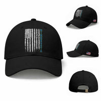 Minnesota MN State Pride Vintage American Flag Baseball Cap