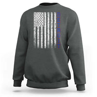 Detroit Michigan State Pride Vintage American Flag Sweatshirt
