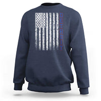 Detroit Michigan State Pride Vintage American Flag Sweatshirt