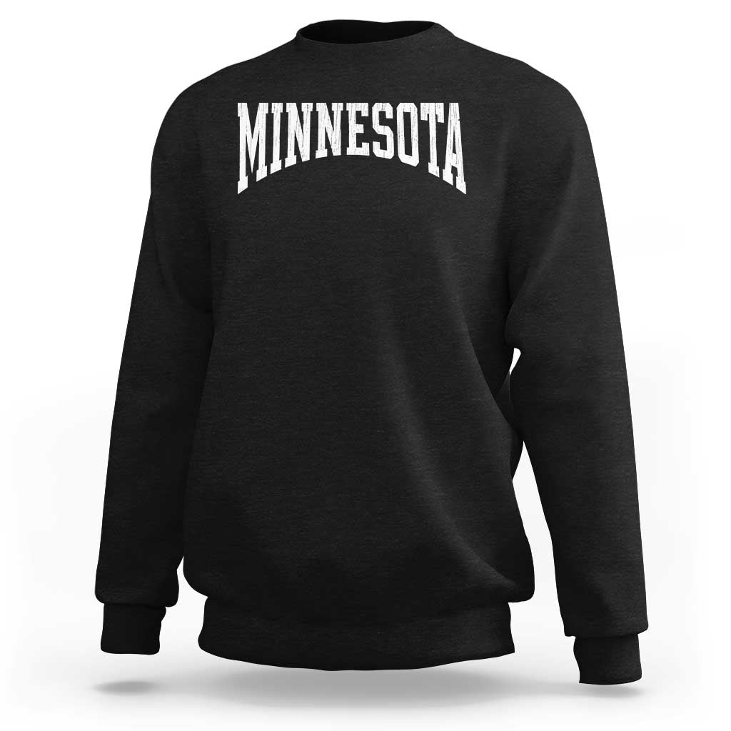 Minnesota MN State Throwback Design Vintage Sweatshirt