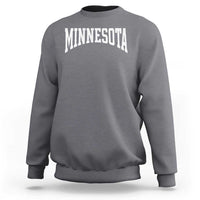 Minnesota MN State Throwback Design Vintage Sweatshirt