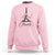 Eiffel Tower French Sweatshirt Paris Coquette France Pink Bow Aesthetic - Wonder Print Shop