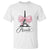 Eiffel Tower French T Shirt Paris Coquette France Pink Bow Aesthetic - Wonder Print Shop