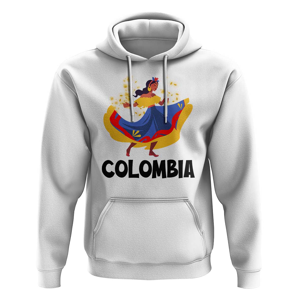 Colombianas Hoodie Colombia Cumbia Butterfly Flag Roots - Wonder Print Shop