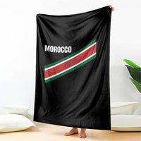 Morocco Moroccan Flag Throw Blanket Green Star Maroc Stripes