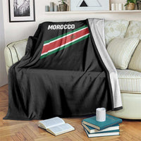 Morocco Moroccan Flag Throw Blanket Green Star Maroc Stripes