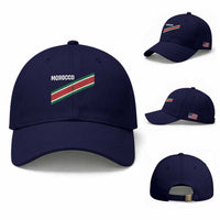 Morocco Moroccan Flag Baseball Cap Green Star Maroc Stripes
