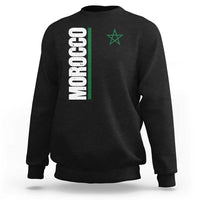 Morocco Green Star Flag Patriotic Moroccan Pride Sweatshirt