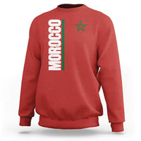 Morocco Green Star Flag Patriotic Moroccan Pride Sweatshirt