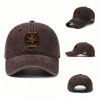 US Marines Veteran Washed Cotton Baseball Cap It Cannot Be Inherited Nor Can It Be Purchased I Have Earned It