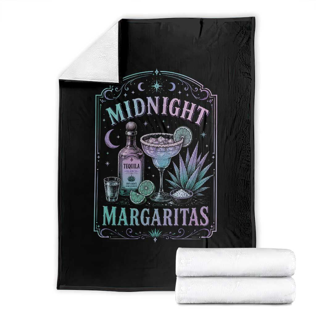 Midnight Margaritas Halloween Witch Cocktail Lover Throw Blanket