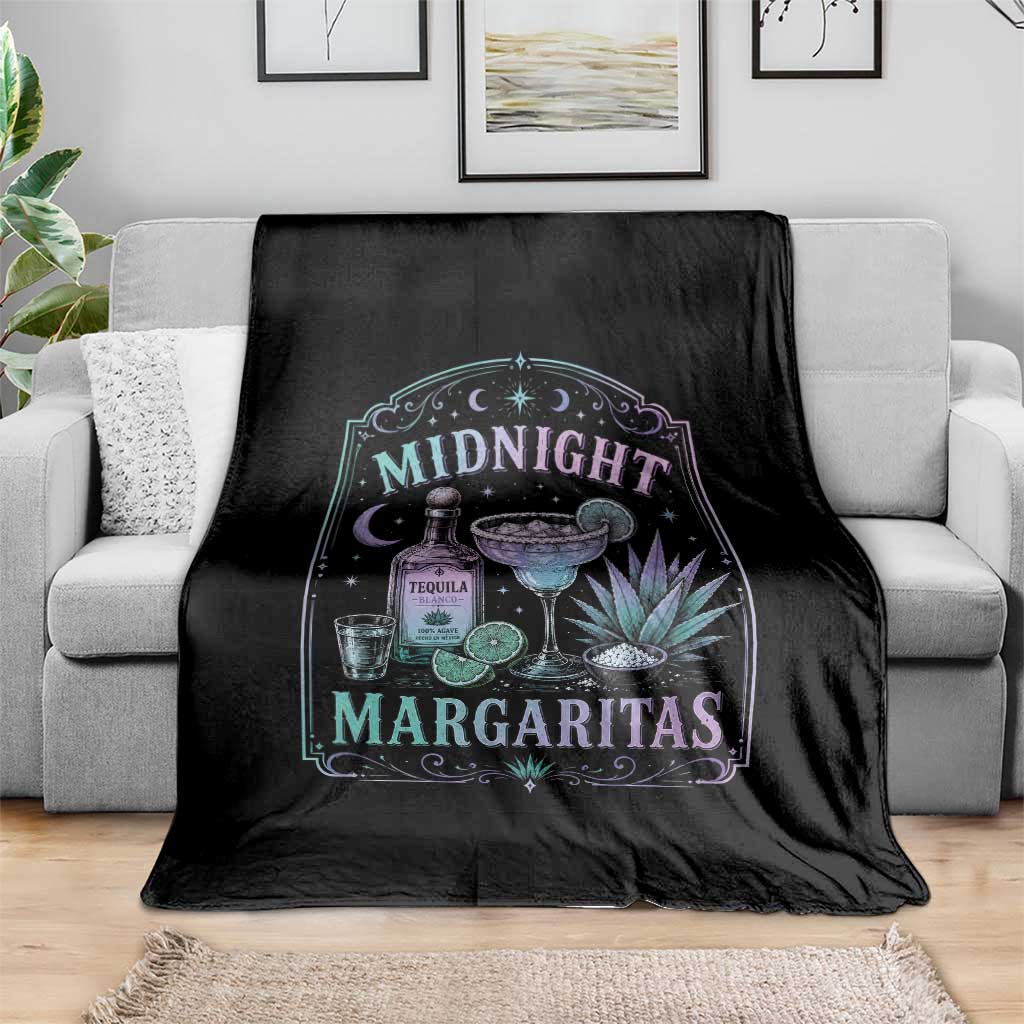 Midnight Margaritas Halloween Witch Cocktail Lover Throw Blanket