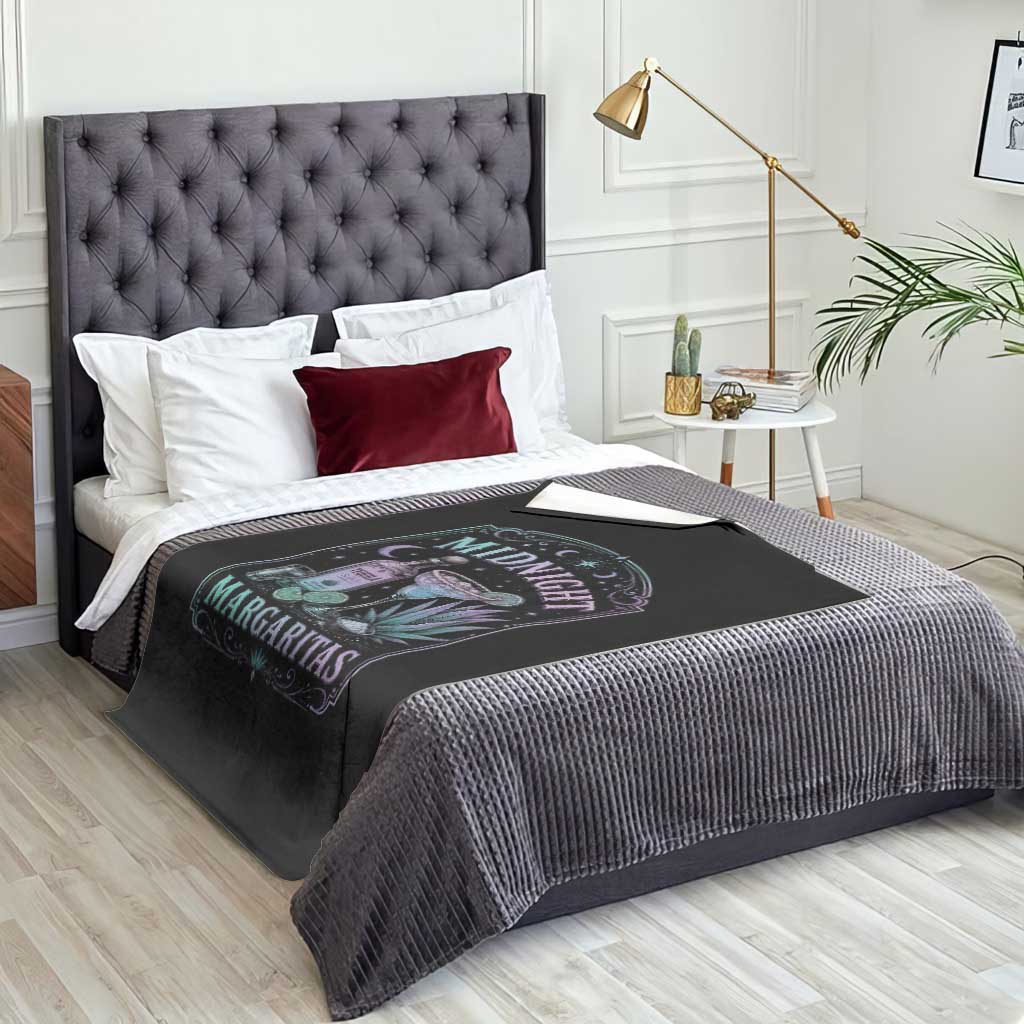 Midnight Margaritas Halloween Witch Cocktail Lover Throw Blanket