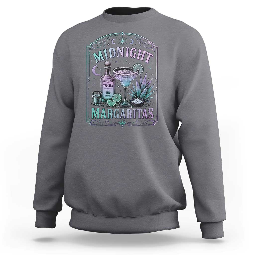 Midnight Margaritas Halloween Witch Cocktail Lover Sweatshirt