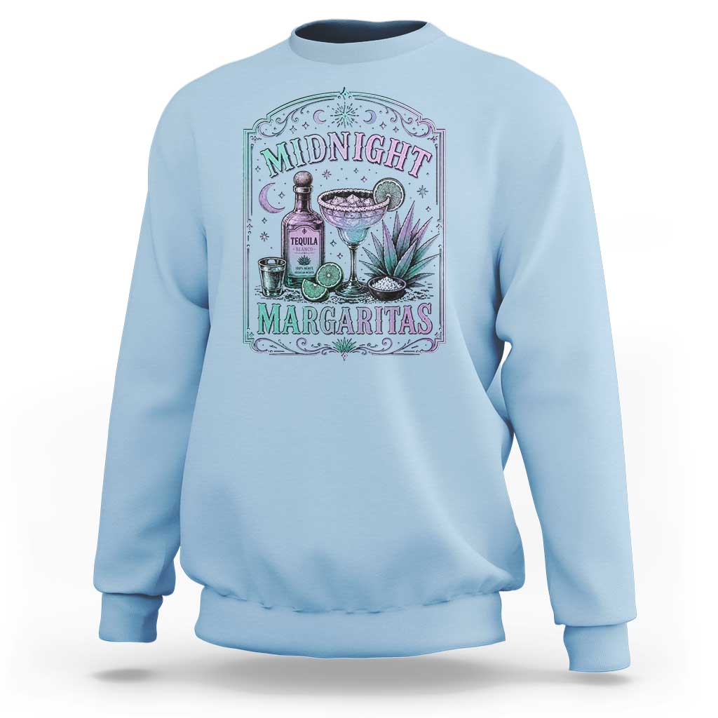 Midnight Margaritas Halloween Witch Cocktail Lover Sweatshirt