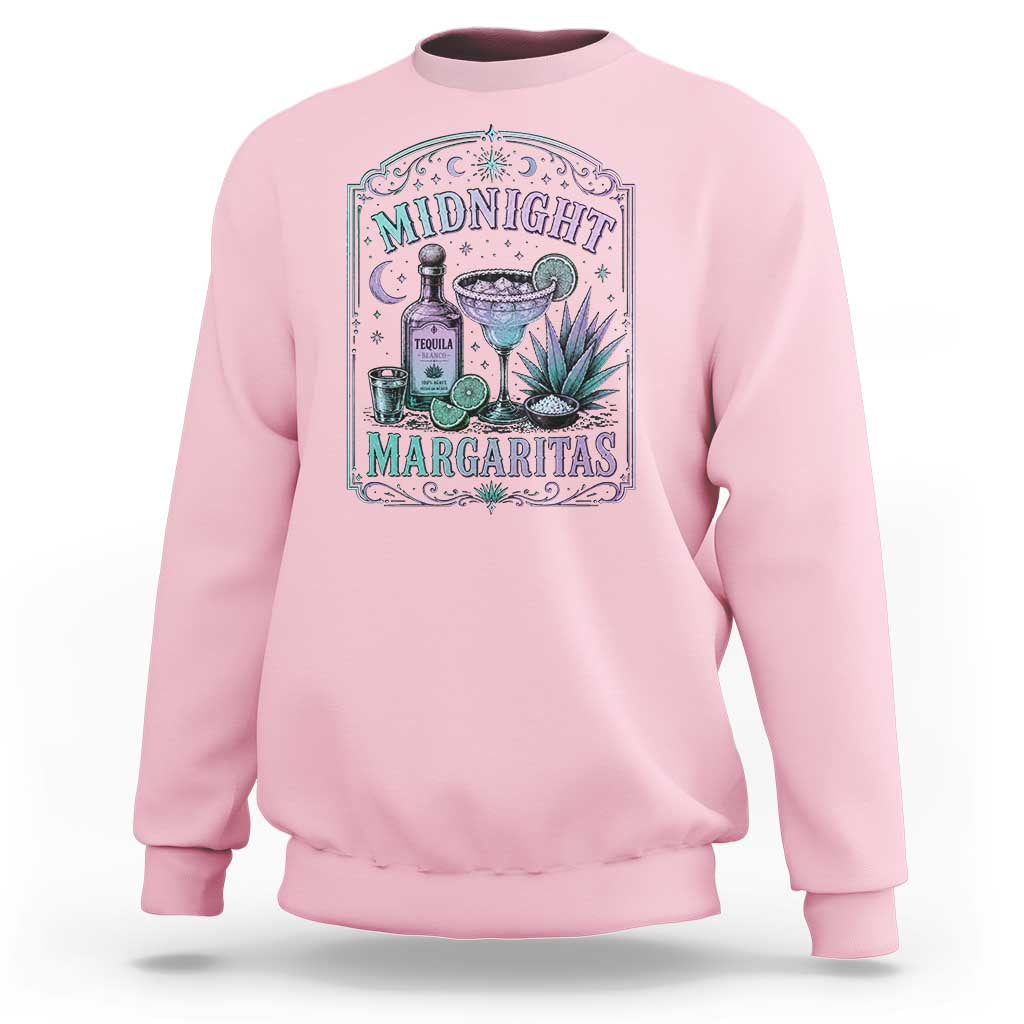 Midnight Margaritas Halloween Witch Cocktail Lover Sweatshirt