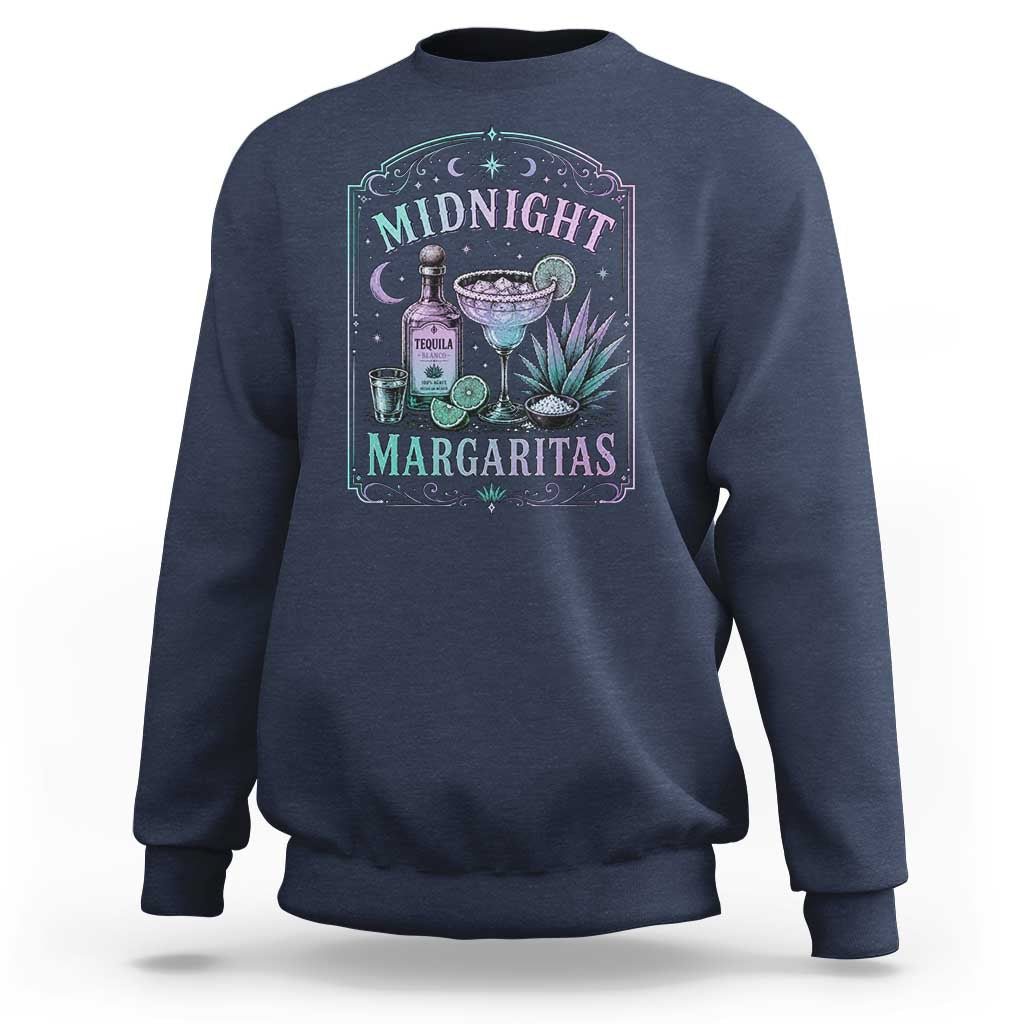 Midnight Margaritas Halloween Witch Cocktail Lover Sweatshirt