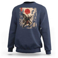Samurai Mothman Japanese Vintage Graphic Ukiyo e Art Sweatshirt Funny Cryptids