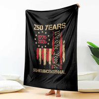 250 Years Semiquincentennial Throw Blanket 250th America Anniversary Independence Day