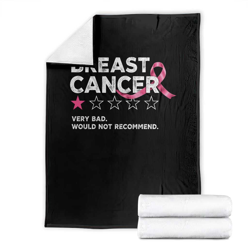 Breast Cancer 1 Star Rating Throw Blanket Very Bad Not Recommend Cancer Fighter