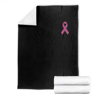 Breast Cancer Awareness Leopard Pink Ribbon Throw Blanket