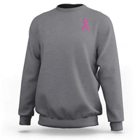Breast Cancer Awareness Leopard Pink Ribbon Sweatshirt