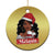 African American Xmas Christmas Ornament Santa's Favorite Melanin Santa Girl - Wonder Print Shop