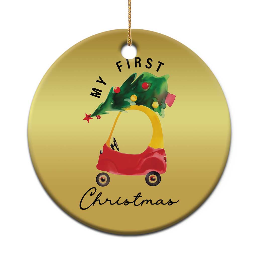 My First Xmas Christmas Ornament Toy Car Xmas Tree - Wonder Print Shop