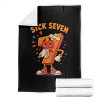 Funny Sick Seven 67 Meme Throw Blanket Six Seven Wordplay - Wonder Print Shop