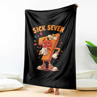 Funny Sick Seven 67 Meme Throw Blanket Six Seven Wordplay - Wonder Print Shop