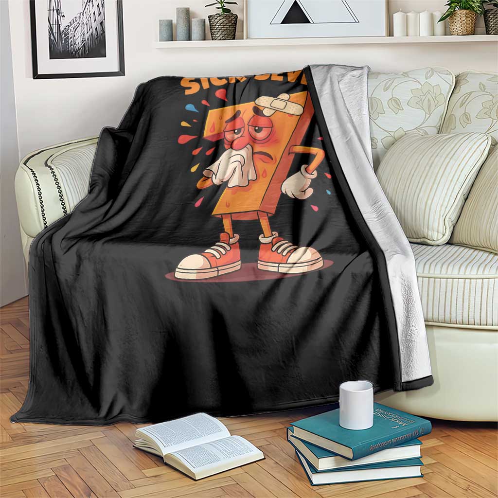 Funny Sick Seven 67 Meme Throw Blanket Six Seven Wordplay - Wonder Print Shop