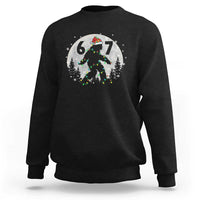 Funny Bigfoot 67 Christmas Night Stroll Moon Sasquatch Sweatshirt - Wonder Print Shop