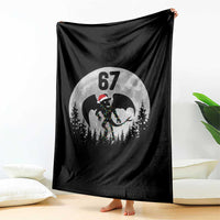 Funny Jersey Devil 67 Christmas Santa Hat Moon Night Stroll Throw Blanket - Wonder Print Shop