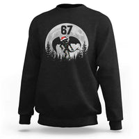 Funny Jersey Devil 67 Christmas Santa Hat Moon Night Stroll Sweatshirt - Wonder Print Shop