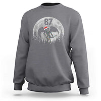 Funny Jersey Devil 67 Christmas Santa Hat Moon Night Stroll Sweatshirt - Wonder Print Shop