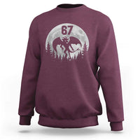Funny Jersey Devil 67 Moon Night Stroll Sweatshirt - Wonder Print Shop