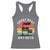 Funny Smoke Meat Not Meth Racerback Tank Top Retro Vintage Grilling BBQ