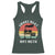 Funny Smoke Meat Not Meth Racerback Tank Top Retro Vintage Grilling BBQ