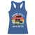 Funny Smoke Meat Not Meth Racerback Tank Top Retro Vintage Grilling BBQ