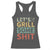 Funny BBQ Grilling Let's Grill Some Shit Racerback Tank Top Retro Vintage Barbecue Father's Day