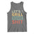 Funny BBQ Grilling Let's Grill Some Shit Tank Top Retro Vintage Barbecue Father's Day