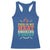 Funny Grilling BBQ Racerback Tank Top This Is My Meat Smoking Shirt Retro Fork Father's Day