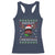 Funny Smokey Christmas Grilling Racerback Tank Top BBQ Meat Father's Day