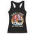 Funny Christmas Grilling Santa Racerback Tank Top Grilling On The Snow