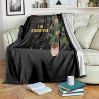 Funny Marcus The Worm New Year Throw Blanket I Am Sensitive NYE Party Firework - Wonder Print Shop